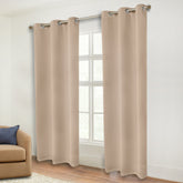 Classic Modern Solid Room Darkening Blackout Curtain Panels, Set of 2